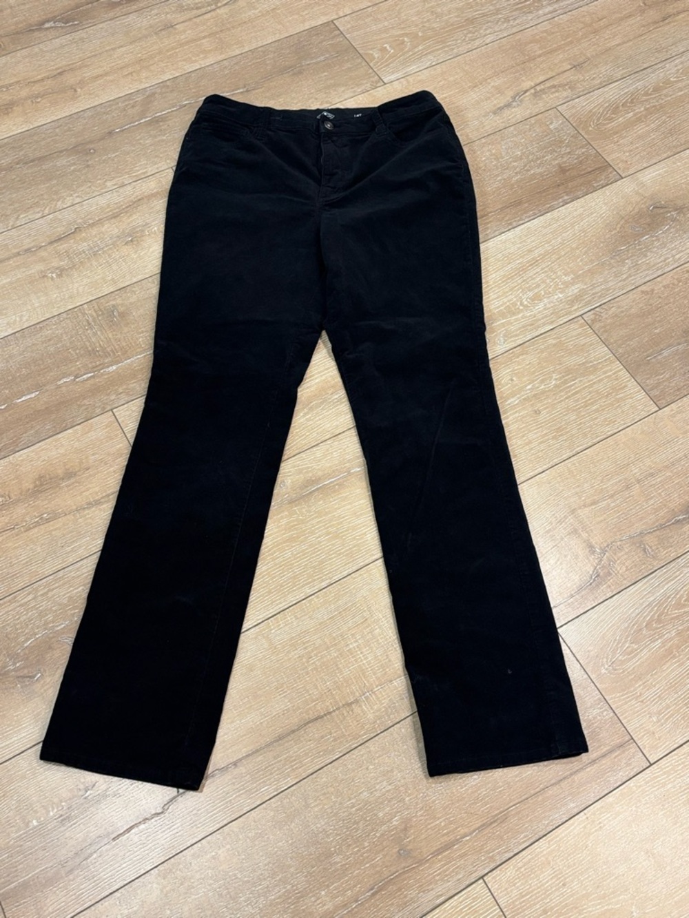 St. John's Bay Black Corduroy Straight Leg Pants - 14T